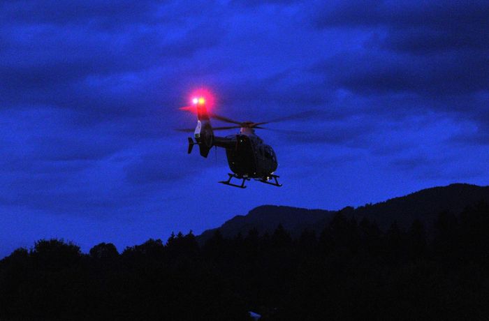 Fahndung  in Korb: Hubschrauber sucht Einbrecher