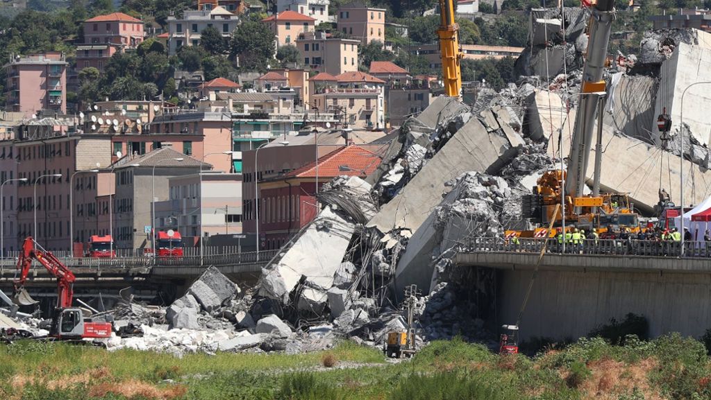 Brückeneinsturz in Genua: Italiens Regierung verhängt einjährigen Ausnahmezustand