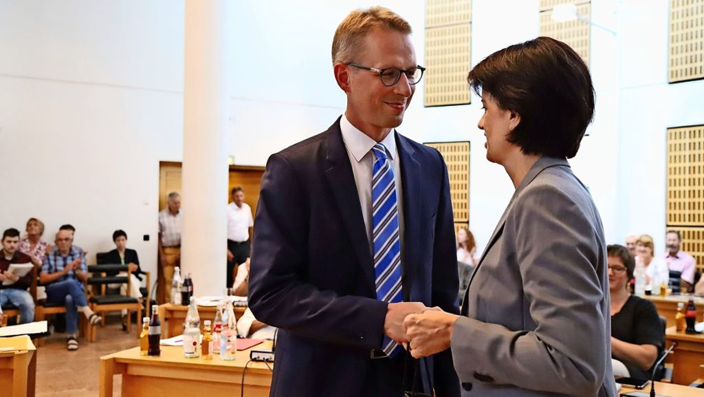 Lokalpolitik Fellbach: Johannes Berner ist neuer Erster Bürgermeister