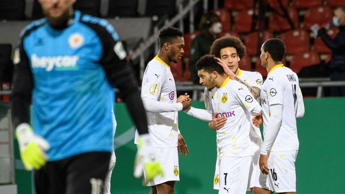 Eintracht Braunschweig gegen Borussia Dortmund: BVB glanzlos ins Achtelfinale –  Hummels und Sancho treffen zum Sieg