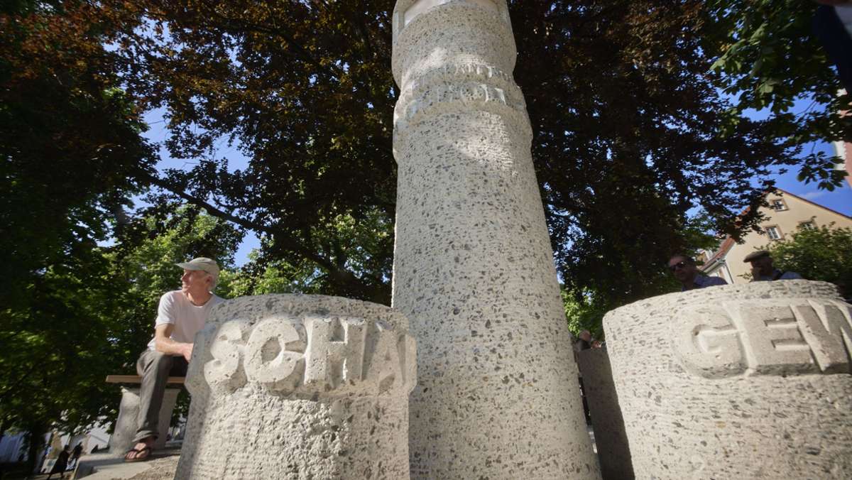 Neues Denkmal in Backnang: Ein Leuchtturm für Sophie Scholl