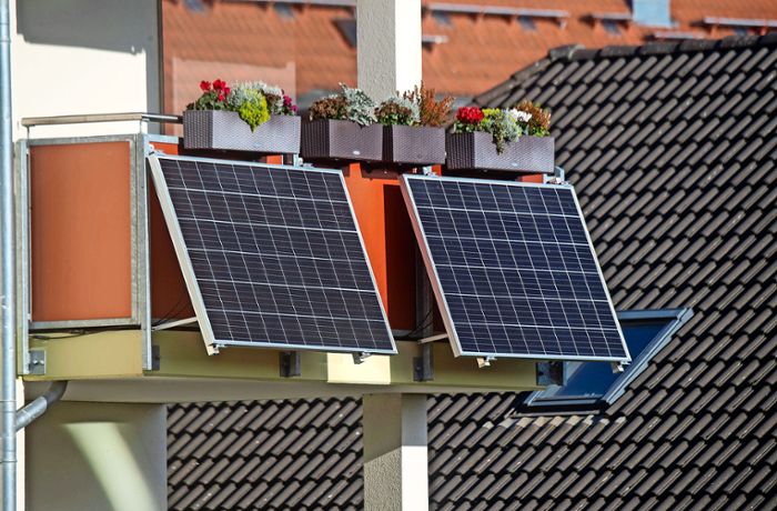 Solarstrom-Förderung in Ostfildern: Balkonkraftwerke sollen am Stecker bleiben
