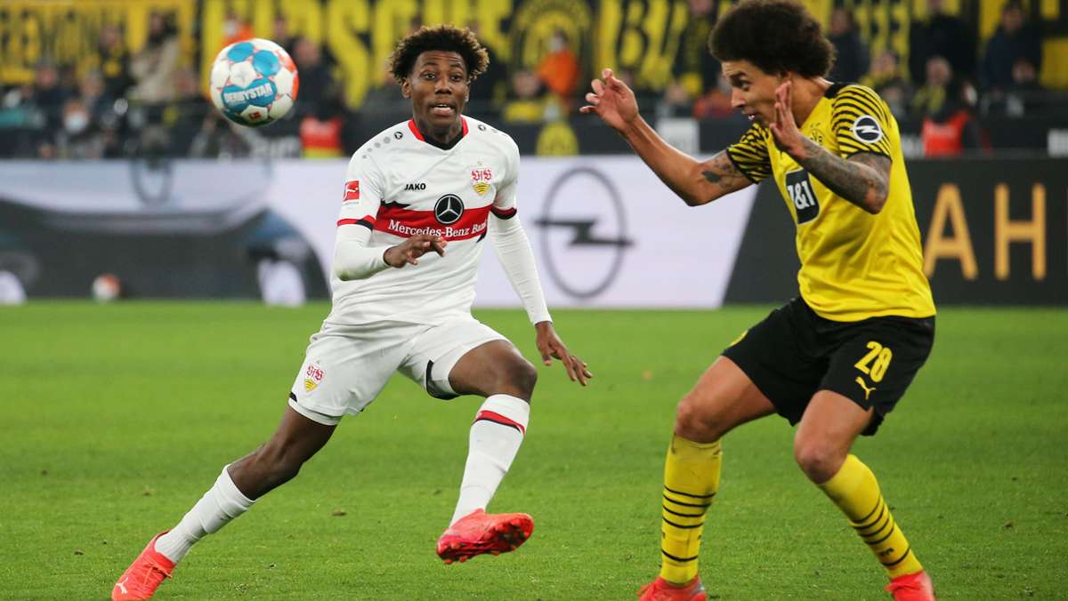  In Dortmund hat Alexis Tibidi sein Debüt in der Fußball-Bundesliga gegeben. Damit verlängert der 18-jährige Franzose eine lange Liste beim VfB Stuttgart. 