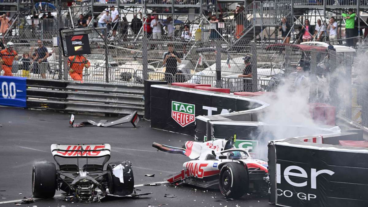 Formel 1 im Monaco-Chaos: Schreckmoment für Mick Schumacher – Sergio Perez siegt