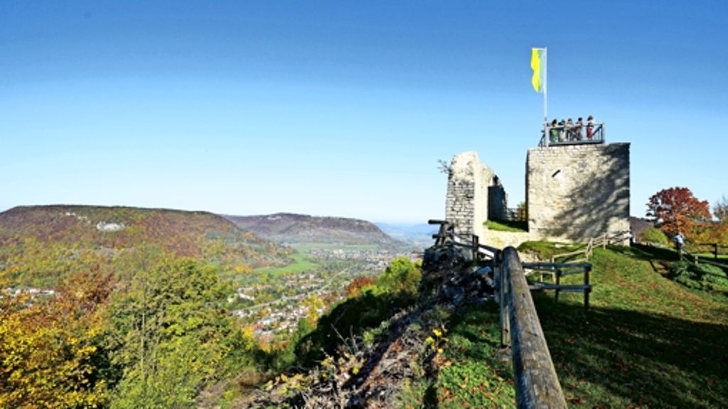 Qualitätswanderweg „Albtraufgänger“ – sechste Etappe: Die Burg auf dem Schlossberg und  lohnende Abstecher