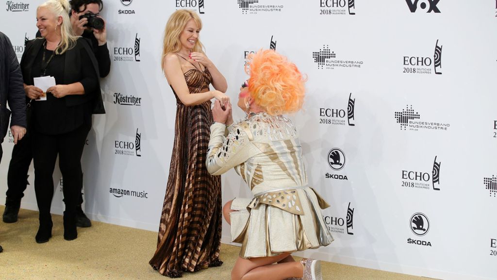 Echo-Verleihung 2018: Olivia Jones macht Kylie Minogue einen Heiratsantrag