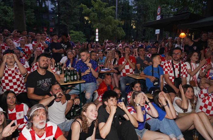 Finale in der Nations League: Kroatien-Fans in Stuttgarts Kneipen im Wechselbad der Gefühle