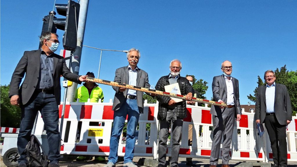 Kreisverkehr in Stuttgart-Weilimdorf: Neuer Kreisverkehr soll an alte Zeiten erinnern