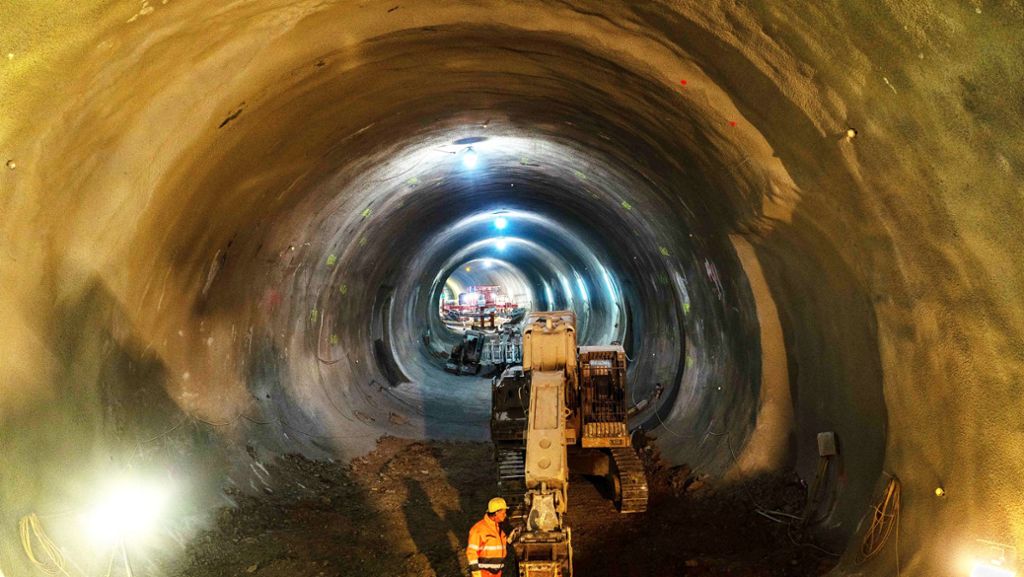 Tunnelbau für Stuttgart 21: Endspurt  unterm Rosenstein