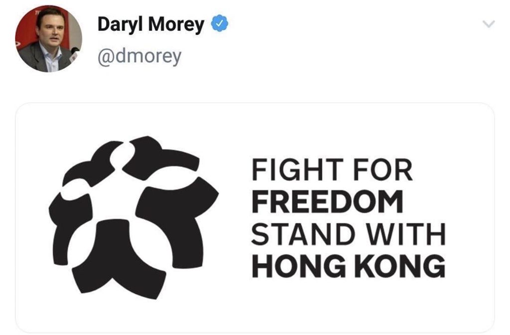 Dieser – kurz danach gelöschte – Tweet von Daryl Morey, General Manager der Houston Rockets, löste den Streit zwischen der NBA und dem Regime in China aus.