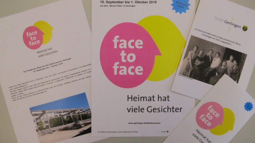 „Face to face“ startet in Gerlingen: Der Begriff Heimat erhält Gesichter