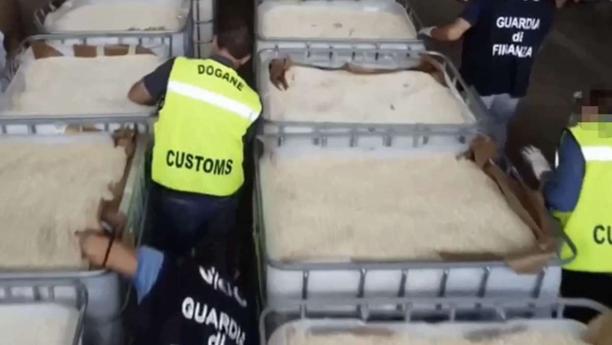 Drogen-Rekordfund in Italien: 14 Tonnen Amphetamine beschlagnahmt –  Geld für Terror