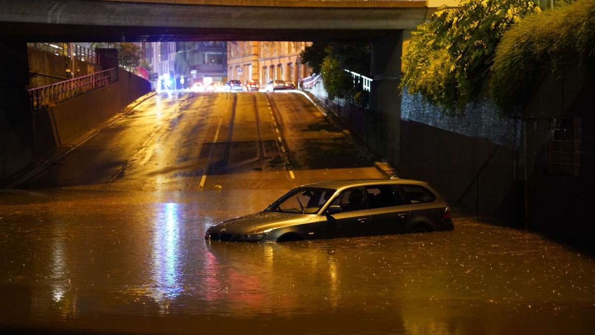 Starkregen in Stuttgart: Nur an acht Tagen ist  mehr Regen gefallen