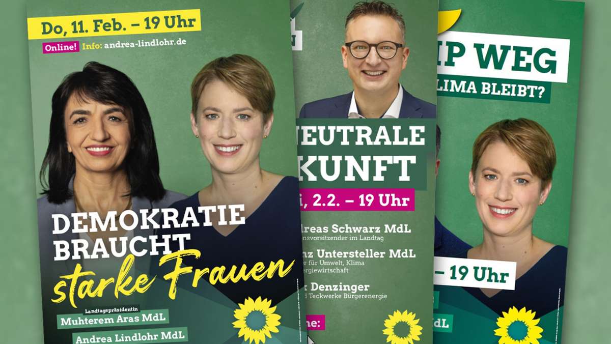 Prominente Esslinger Vertreter: Landes-Grüne präsentieren ihre Kandidaten für die Wahl