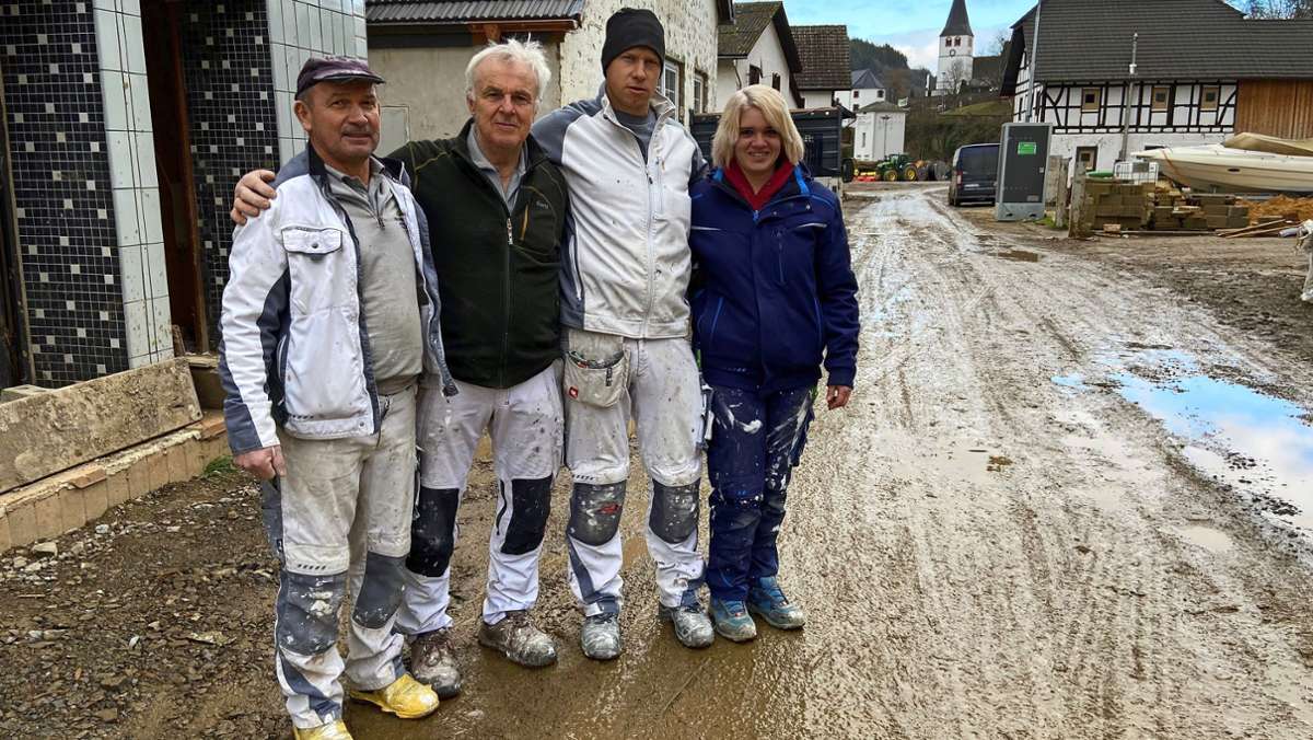 Nach der Flutkatastrophe: Mönsheimer Handwerker helfen im Ahrtal