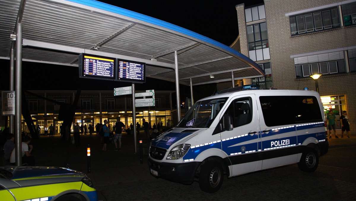 Festnahme im Bahnhof Bietigheim: Sicherheitsmann gegen Kopf getreten