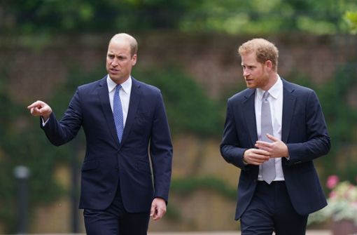 Brüder, die nicht mehr miteinander können: Prinz William (links) und Prinz Harry. Foto: dpa/Yui Muk