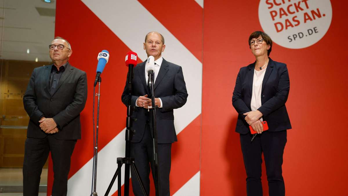 Parteivorstand der SPD: SPD-Vorstand stimmt für Aufnahme von Ampel-Koalitionsgesprächen
