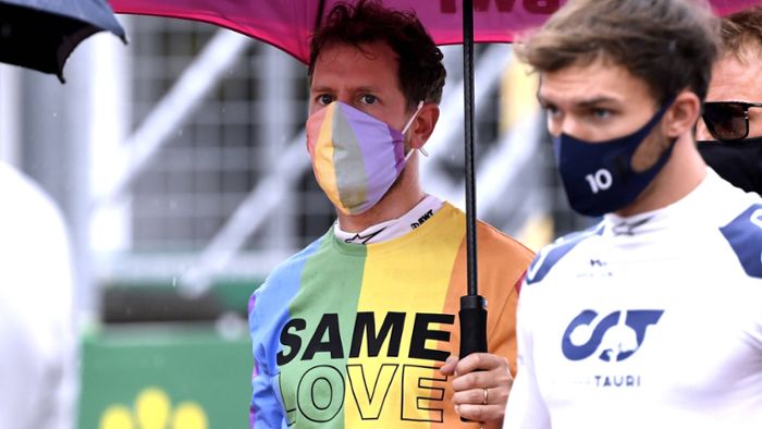 Wegen Regenbogen-T-Shirt – Hamilton lobt Vettel