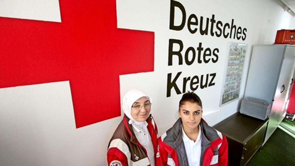 Serie Zuwanderung Böblingen: Mit Rot-Kreuz-Uniform und Kopftuch
