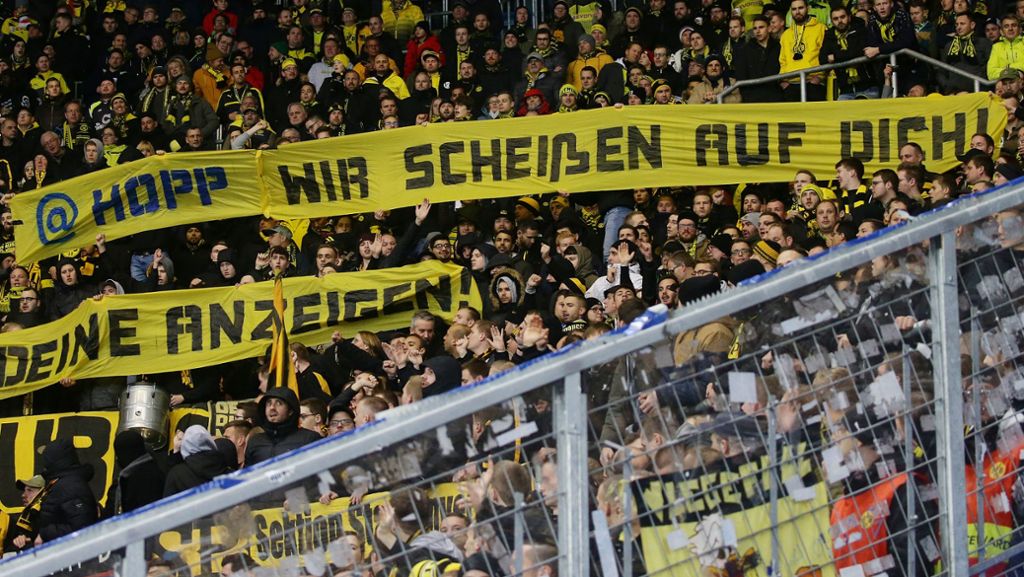 DFB erteilt Stadionverbot: BVB drei Jahre ohne Fans in Hoffenheim
