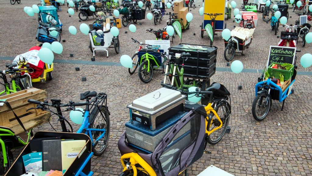 Mobilität in Stuttgart: Ansturm auf Fördergeld für E-Lastenräder