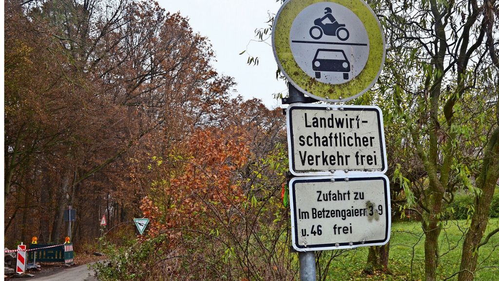 Schleichverkehr in Stuttgart-Sonnenberg: Feldweg bekommt keine Schranke