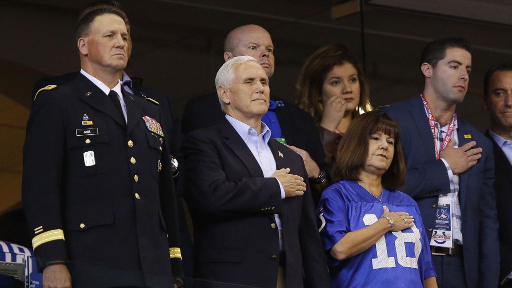 Mike Pence bei NFL-Spiel: US-Vize verlässt wegen Spielern verärgert Football-Stadion
