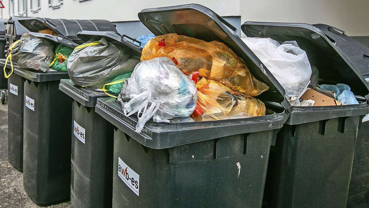 Abfallbilanz im Landkreis Esslingen: So viel Müll fällt pro Einwohner an