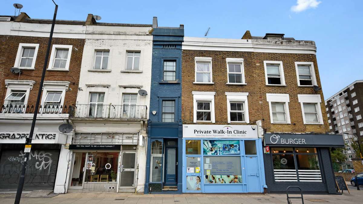 Immobilie in Großbritannien: Das schmalste Haus Londons sucht einen neuen Eigentümer