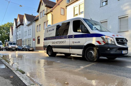 In Obertürkheim ist es zu einem Wasserrohrbruch gekommen. Foto: 7aktuell.de//7aktuell.de