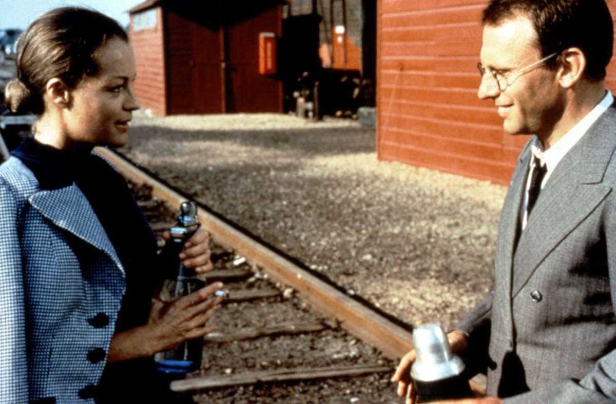 Jean-Louis Trintignant mit Romy Schneider in „Le train“ (1973)