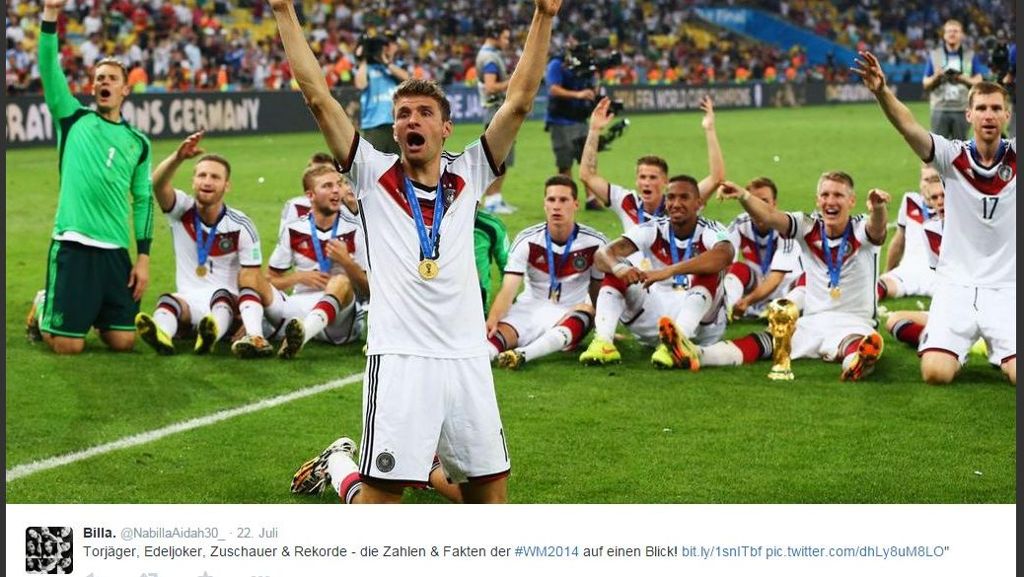 Twitter-Jahresrückblick: Rekord-Tweets beim WM-Sieg
