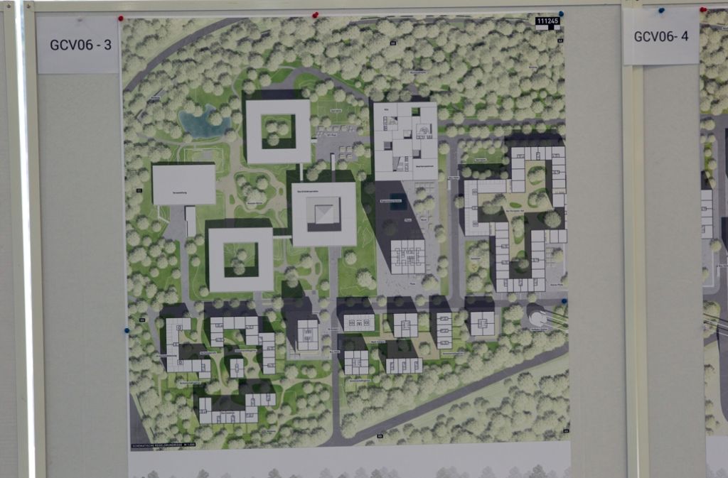 Die Baukomplexe im Entwurf des Büros Cobe mit WES Landschaftsarchitektur mit Hans-Hermann Krafft: ein Hochhaus auf dem Platz im Zentrum