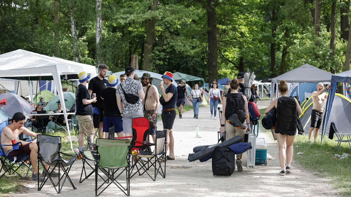 Festival in Nürnberg: Musikfans laufen sich warm vor „Rock im Park“