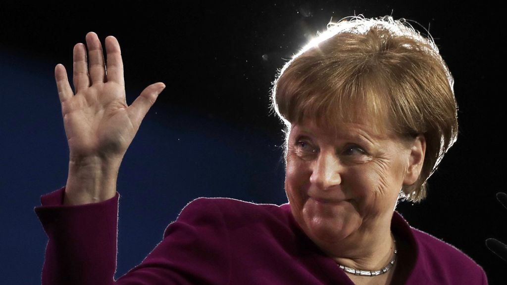 CDU-Vorsitz: Angela Merkel blickt der Wahl freudig entgegen