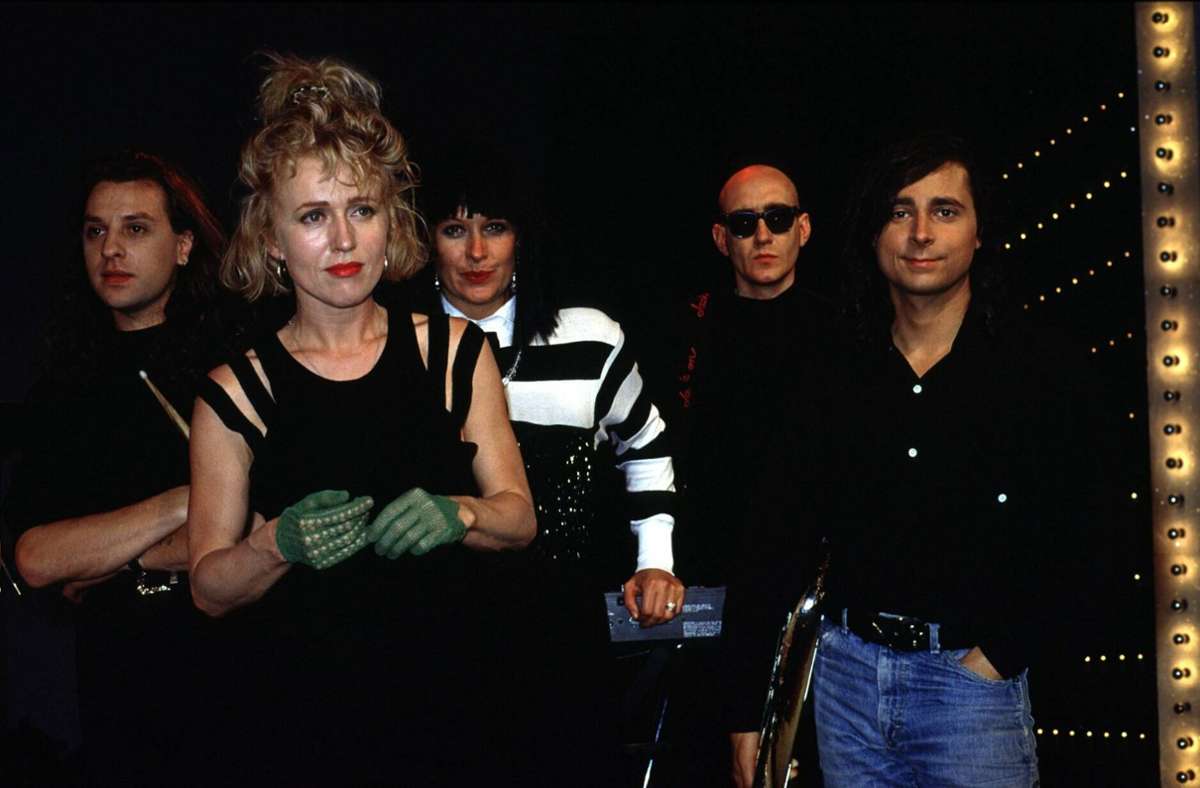 Annette Humpe mit Band 1990 in der „Hitparade“