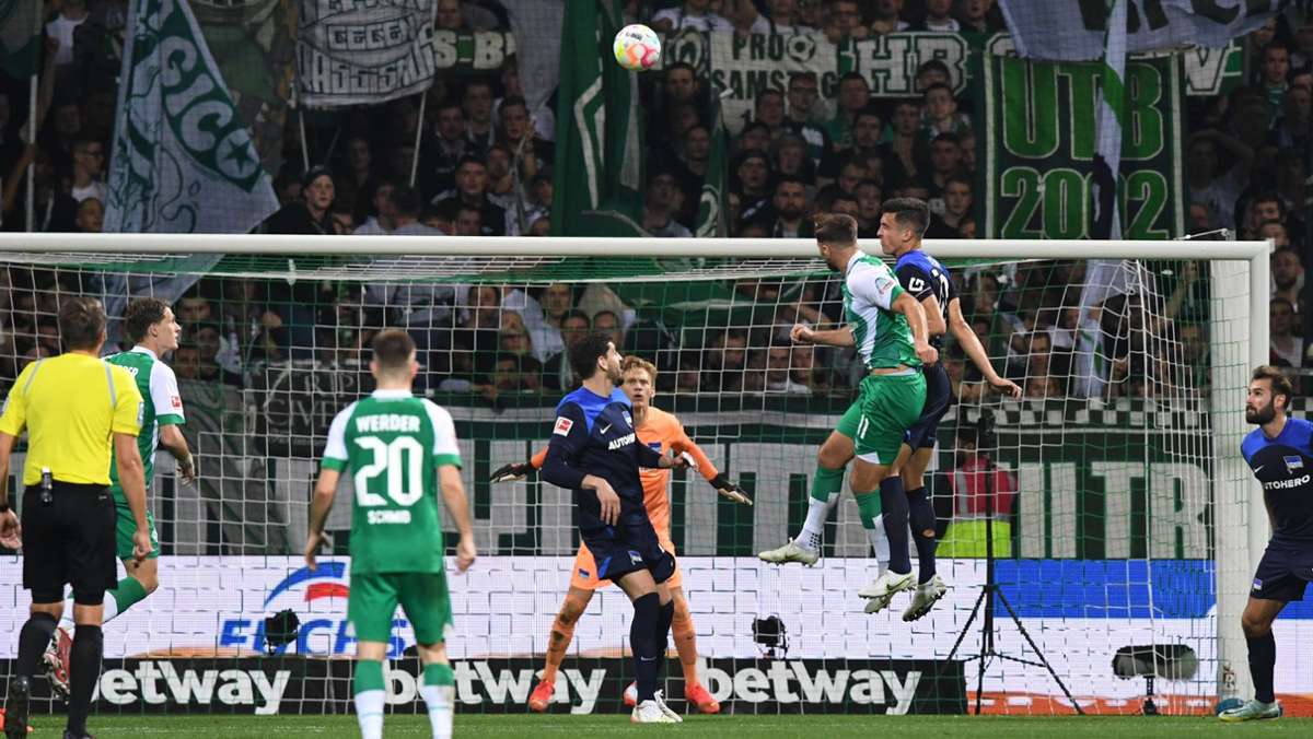 Fußball-Bundesliga: Werder Bremen schlägt Hertha BSC