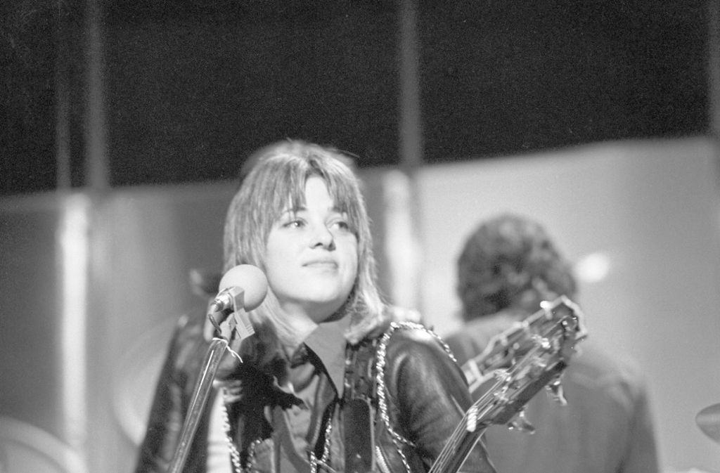 Die amerikanische Rocksängerin bei einem Konzert in Deutschland in den 1970er Jahren.