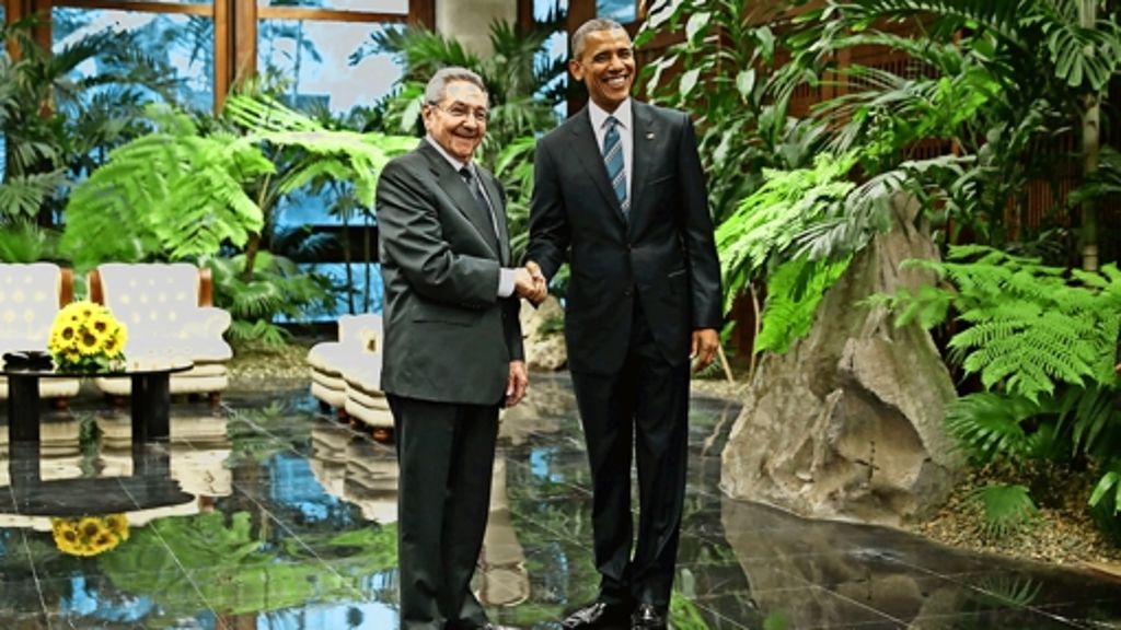 Obama in Kuba: Kühler Empfang in Havanna