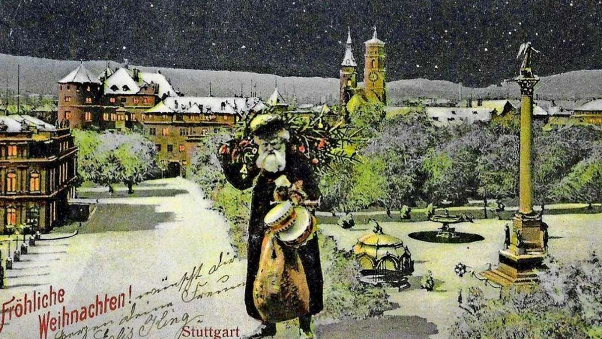 Weihnachtskarten im Stuttgart-Album: Als Stuttgarts  Hügel voller Schnee und fast unbewohnt waren