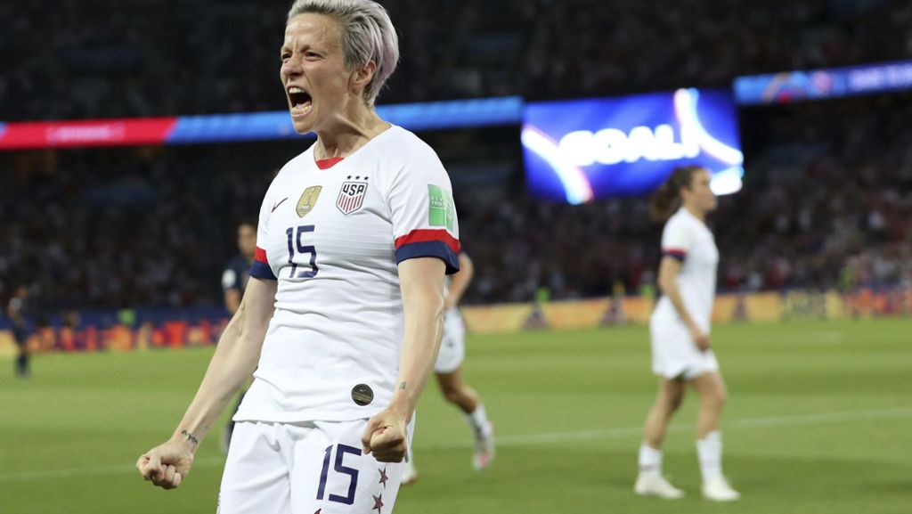 Fußball-WM der Frauen: Rapinoe trifft doppelt: USA beenden Frankreichs WM-Party