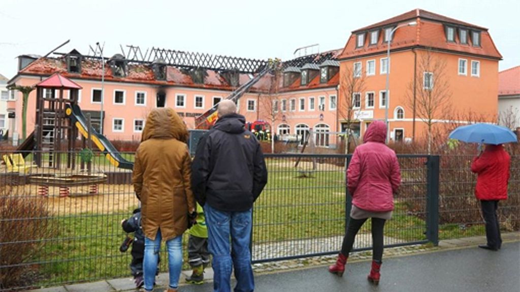 Flüchtlingsheim in Bautzen: Ermittler finden Spuren von Brandbeschleuniger