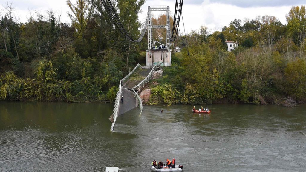 In Frankreich: Zwei Tote nach plötzlichem Brückeneinsturz