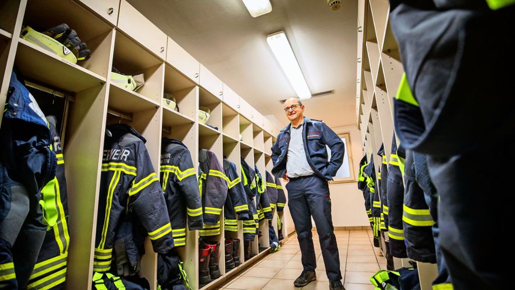 Jürgen Aldinger aus Waiblingen: Die Feuerwehr als Familientradition