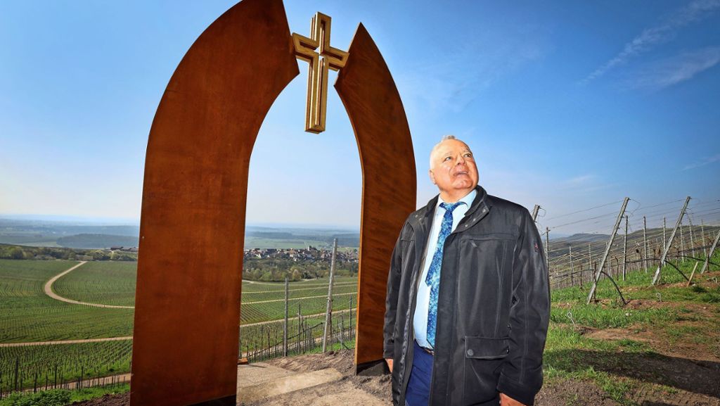 Sachsenheimer Bürgermeister hört auf: Der „Beton-Fiedler“ ist dann mal weg