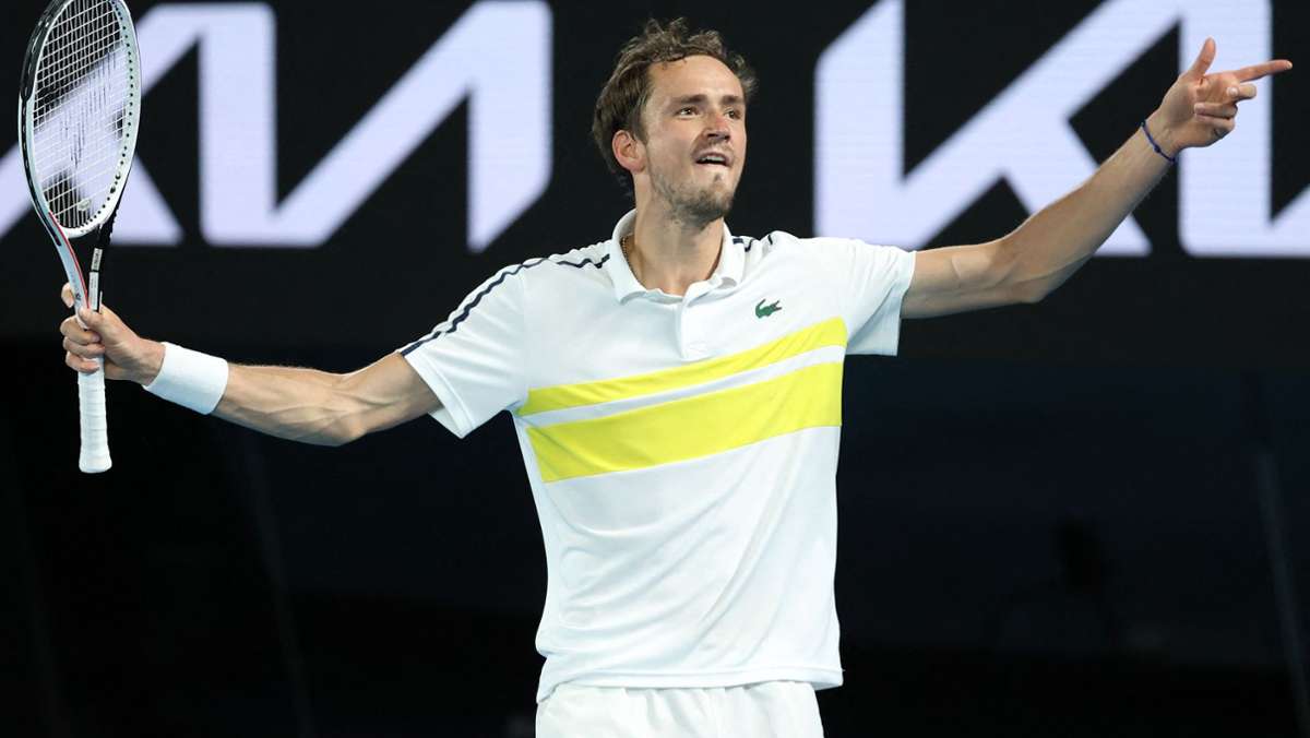 Australian Open in Melbourne: Daniil Medwedew fordert Novak Djokovic im Finale