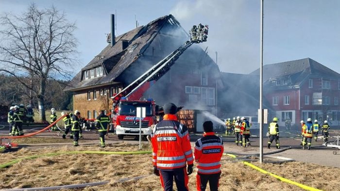 Jugendhilfe im Schwarzwald: Haus brennt komplett aus