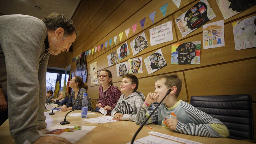 Kinderkonferenz in Backnang: Wo die Kinder die Fragen stellen