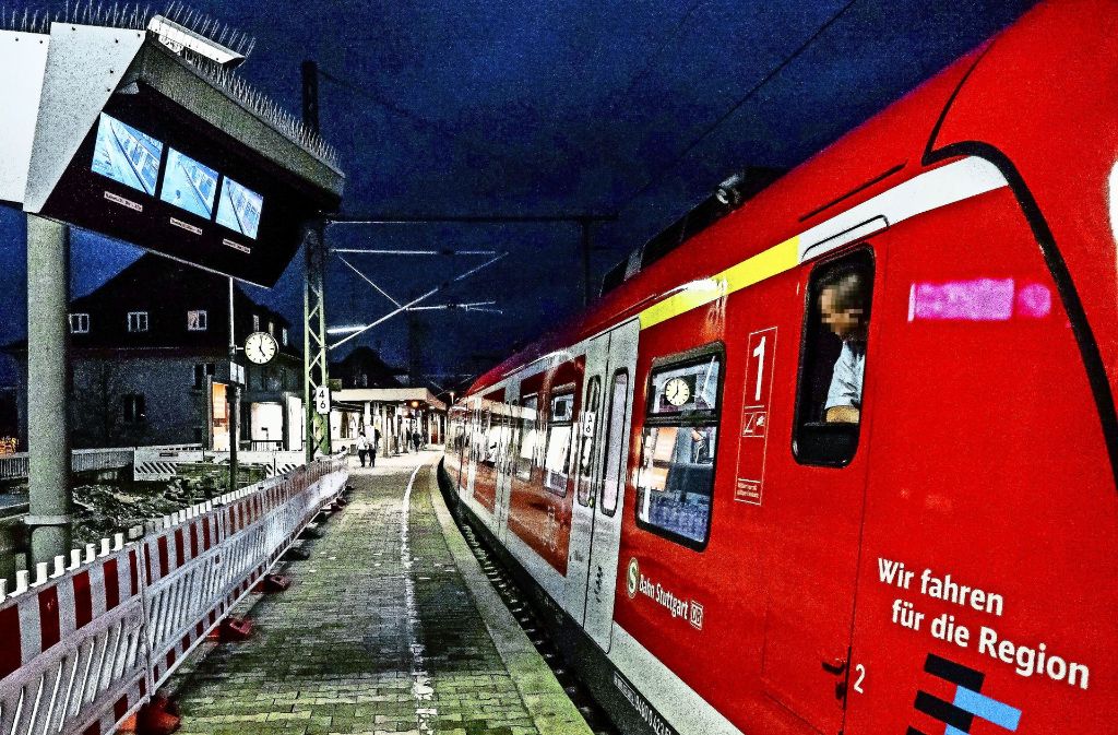 Eine S-Bahn am Feuerbacher Bahnhof Foto: Lichtgut/Max Kovalenko